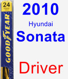 Driver Wiper Blade for 2010 Hyundai Sonata - Premium