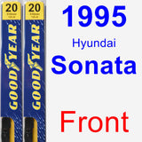 Front Wiper Blade Pack for 1995 Hyundai Sonata - Premium