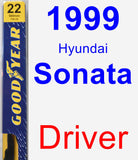 Driver Wiper Blade for 1999 Hyundai Sonata - Premium