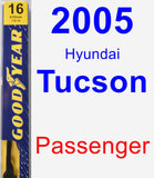 Passenger Wiper Blade for 2005 Hyundai Tucson - Premium