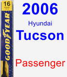 Passenger Wiper Blade for 2006 Hyundai Tucson - Premium