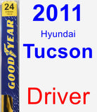 Driver Wiper Blade for 2011 Hyundai Tucson - Premium