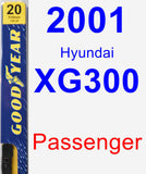 Passenger Wiper Blade for 2001 Hyundai XG300 - Premium