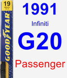 Passenger Wiper Blade for 1991 Infiniti G20 - Premium