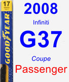 Passenger Wiper Blade for 2008 Infiniti G37 - Premium