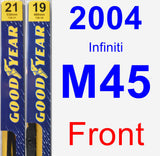 Front Wiper Blade Pack for 2004 Infiniti M45 - Premium