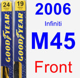 Front Wiper Blade Pack for 2006 Infiniti M45 - Premium