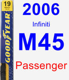 Passenger Wiper Blade for 2006 Infiniti M45 - Premium