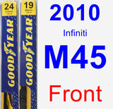 Front Wiper Blade Pack for 2010 Infiniti M45 - Premium