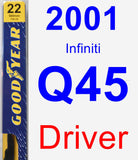 Driver Wiper Blade for 2001 Infiniti Q45 - Premium