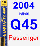 Passenger Wiper Blade for 2004 Infiniti Q45 - Premium