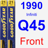 Front Wiper Blade Pack for 1990 Infiniti Q45 - Premium