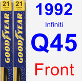 Front Wiper Blade Pack for 1992 Infiniti Q45 - Premium