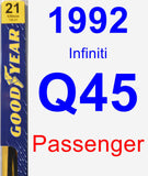 Passenger Wiper Blade for 1992 Infiniti Q45 - Premium