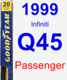 Passenger Wiper Blade for 1999 Infiniti Q45 - Premium