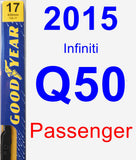 Passenger Wiper Blade for 2015 Infiniti Q50 - Premium