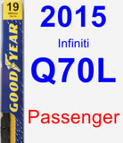 Passenger Wiper Blade for 2015 Infiniti Q70L - Premium