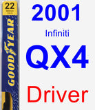 Driver Wiper Blade for 2001 Infiniti QX4 - Premium