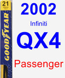 Passenger Wiper Blade for 2002 Infiniti QX4 - Premium