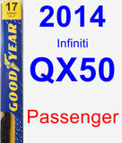 Passenger Wiper Blade for 2014 Infiniti QX50 - Premium