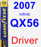 Driver Wiper Blade for 2007 Infiniti QX56 - Premium