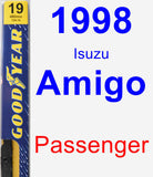 Passenger Wiper Blade for 1998 Isuzu Amigo - Premium