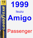 Passenger Wiper Blade for 1999 Isuzu Amigo - Premium