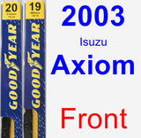 Front Wiper Blade Pack for 2003 Isuzu Axiom - Premium