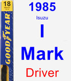 Driver Wiper Blade for 1985 Isuzu I-Mark - Premium