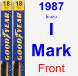 Front Wiper Blade Pack for 1987 Isuzu I-Mark - Premium