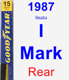 Rear Wiper Blade for 1987 Isuzu I-Mark - Premium