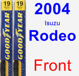 Front Wiper Blade Pack for 2004 Isuzu Rodeo - Premium