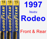 Front & Rear Wiper Blade Pack for 1997 Isuzu Rodeo - Premium