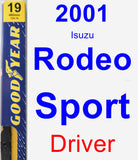 Driver Wiper Blade for 2001 Isuzu Rodeo Sport - Premium