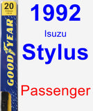 Passenger Wiper Blade for 1992 Isuzu Stylus - Premium