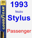 Passenger Wiper Blade for 1993 Isuzu Stylus - Premium