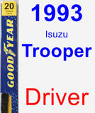 Driver Wiper Blade for 1993 Isuzu Trooper - Premium