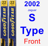 Front Wiper Blade Pack for 2002 Jaguar S-Type - Premium