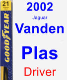 Driver Wiper Blade for 2002 Jaguar Vanden Plas - Premium