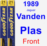 Front Wiper Blade Pack for 1989 Jaguar Vanden Plas - Premium