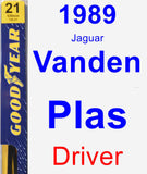 Driver Wiper Blade for 1989 Jaguar Vanden Plas - Premium