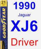 Driver Wiper Blade for 1990 Jaguar XJ6 - Premium