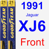 Front Wiper Blade Pack for 1991 Jaguar XJ6 - Premium