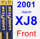 Front Wiper Blade Pack for 2001 Jaguar XJ8 - Premium