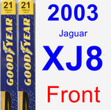 Front Wiper Blade Pack for 2003 Jaguar XJ8 - Premium