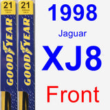 Front Wiper Blade Pack for 1998 Jaguar XJ8 - Premium