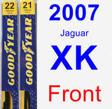 Front Wiper Blade Pack for 2007 Jaguar XK - Premium