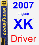 Driver Wiper Blade for 2007 Jaguar XK - Premium