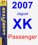 Passenger Wiper Blade for 2007 Jaguar XK - Premium