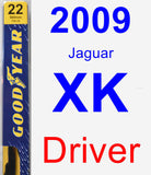 Driver Wiper Blade for 2009 Jaguar XK - Premium